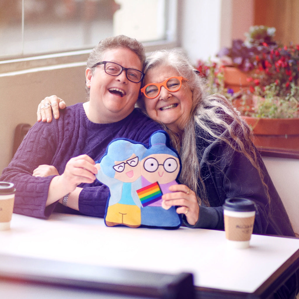 Love Wins pillows - grandmas celebrating pride