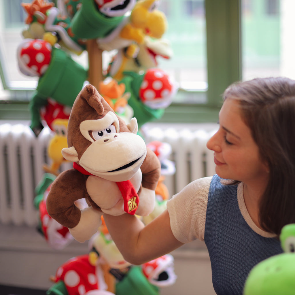 Donkey Kong puppet with a model