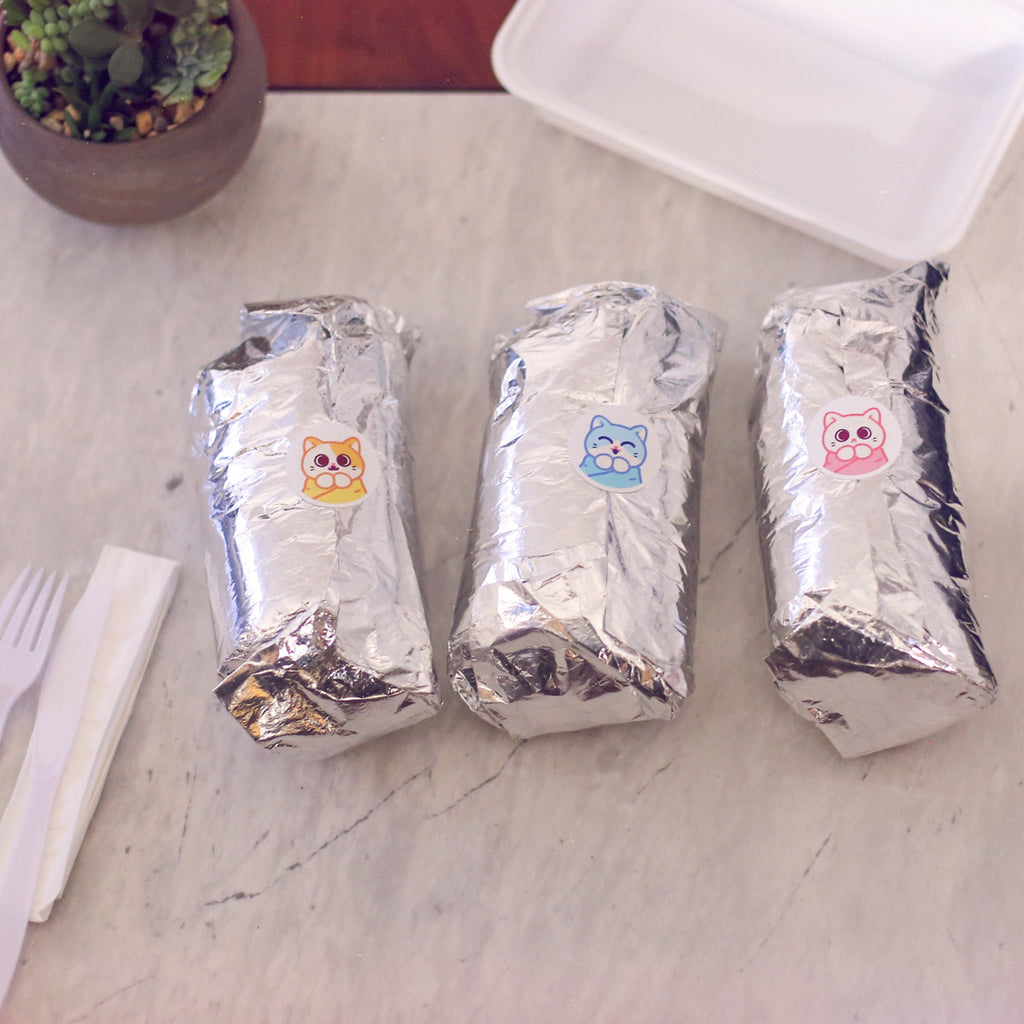 Purrito Special! (packed in burrito foil)