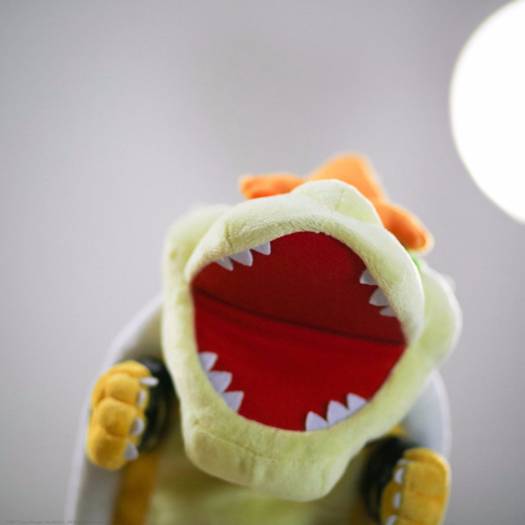 Bowser puppet roars