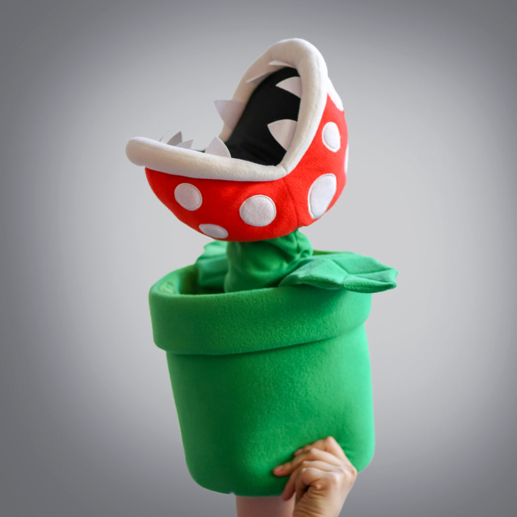 Gigantic Piranha Plant Puppet (emerging out of pipe with mouth open)