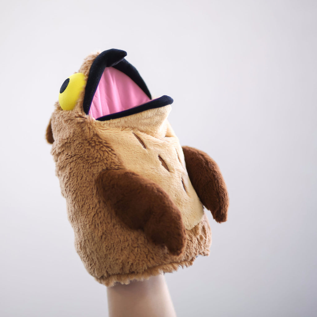 Potoo Puppet with movable mouth