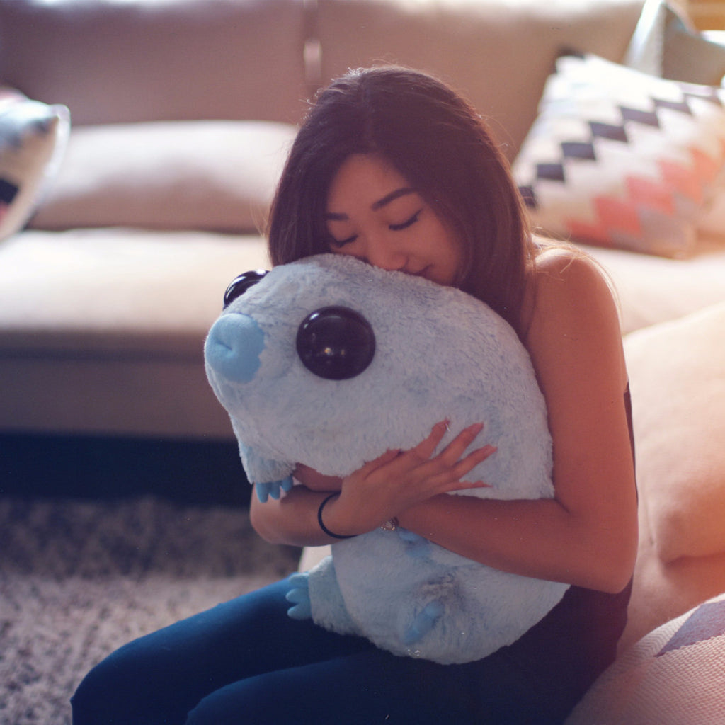 Stuffed Water Bear Plushie (Being hugged)